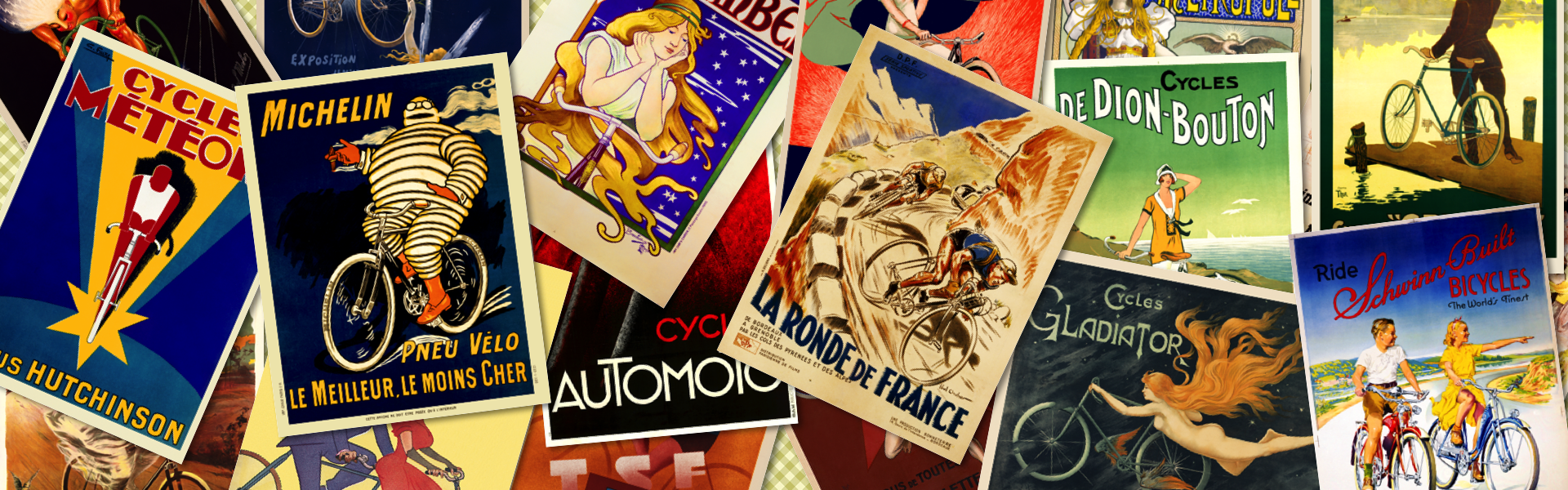 Vintage Bicycle Art | Cycling Artwork | Bike Posters