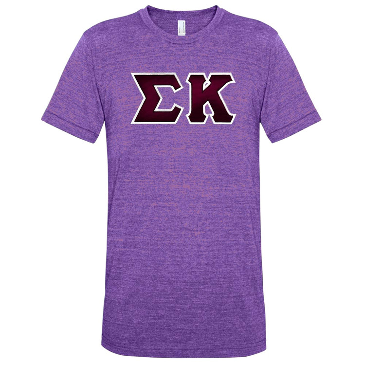 Fraternity & Sorority American Apparel Unisex Sewn-On Letter Vintage Track T