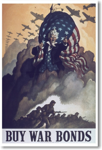 Buy War Bonds - NEW Vintage Reproduction Poster - PosterEnvy.com