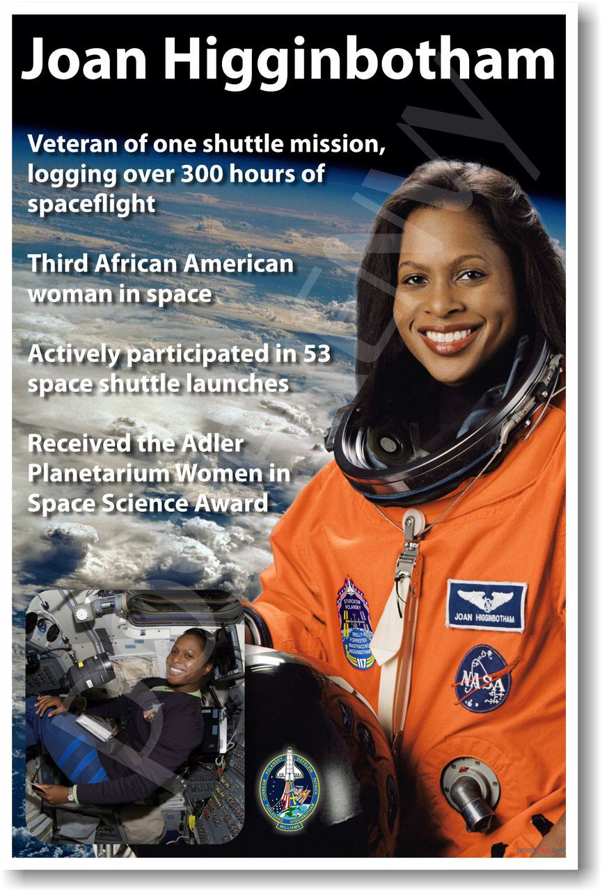 Joan Higginbotham - NEW NASA African American Astronaut Space Poster