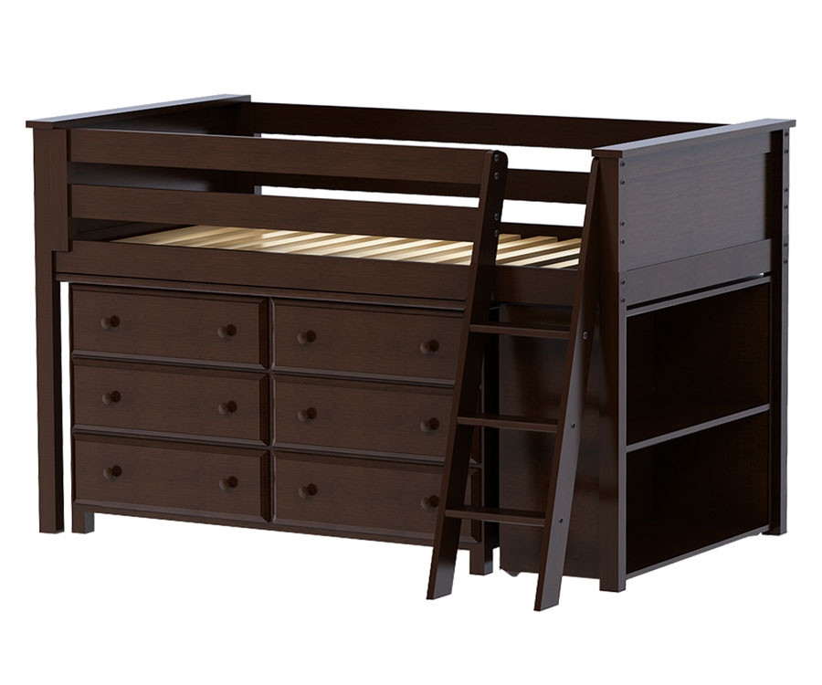 fl furniture warehouse orlando Bed Jackpot with Finish and Low Loft Dresser Cherry