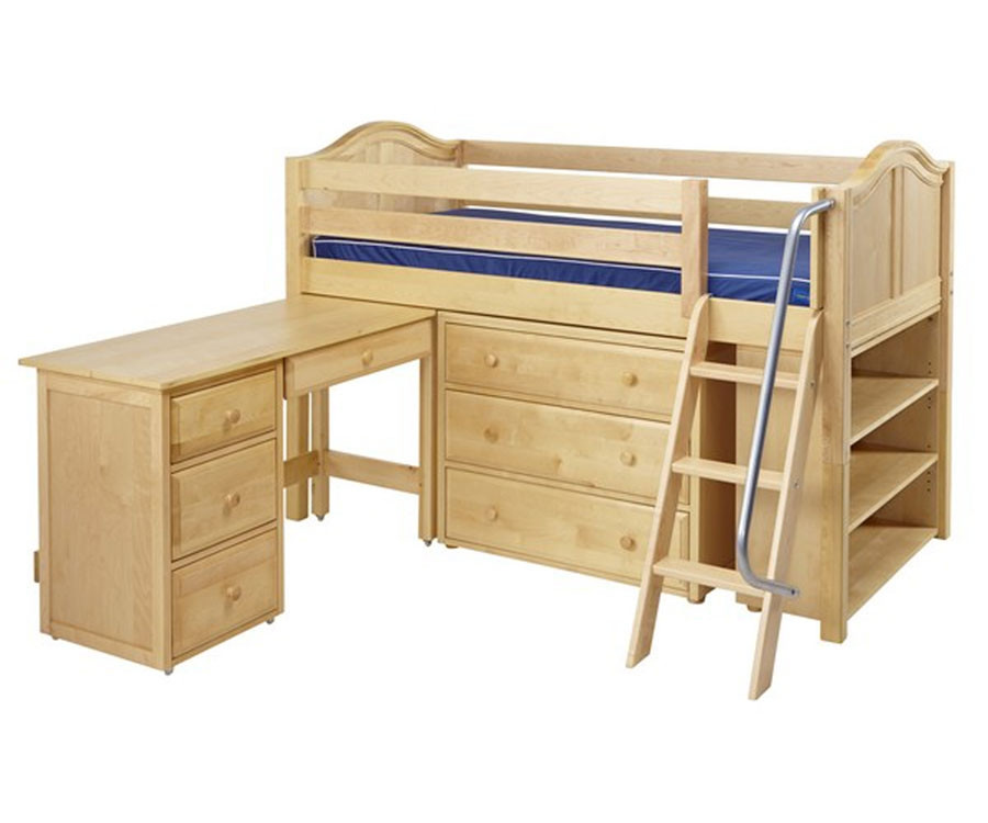 Matrix Twin Low Loft Storage Bed Matrix Twin Low Loft Storage Bed