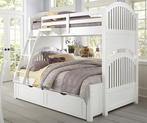 1035 Adrian Twin Over Full Bunk Bed White Finish Lakehouse Lakehouse Adrian Bunk Bed Twin Over Full White Ne Kids Ne1035