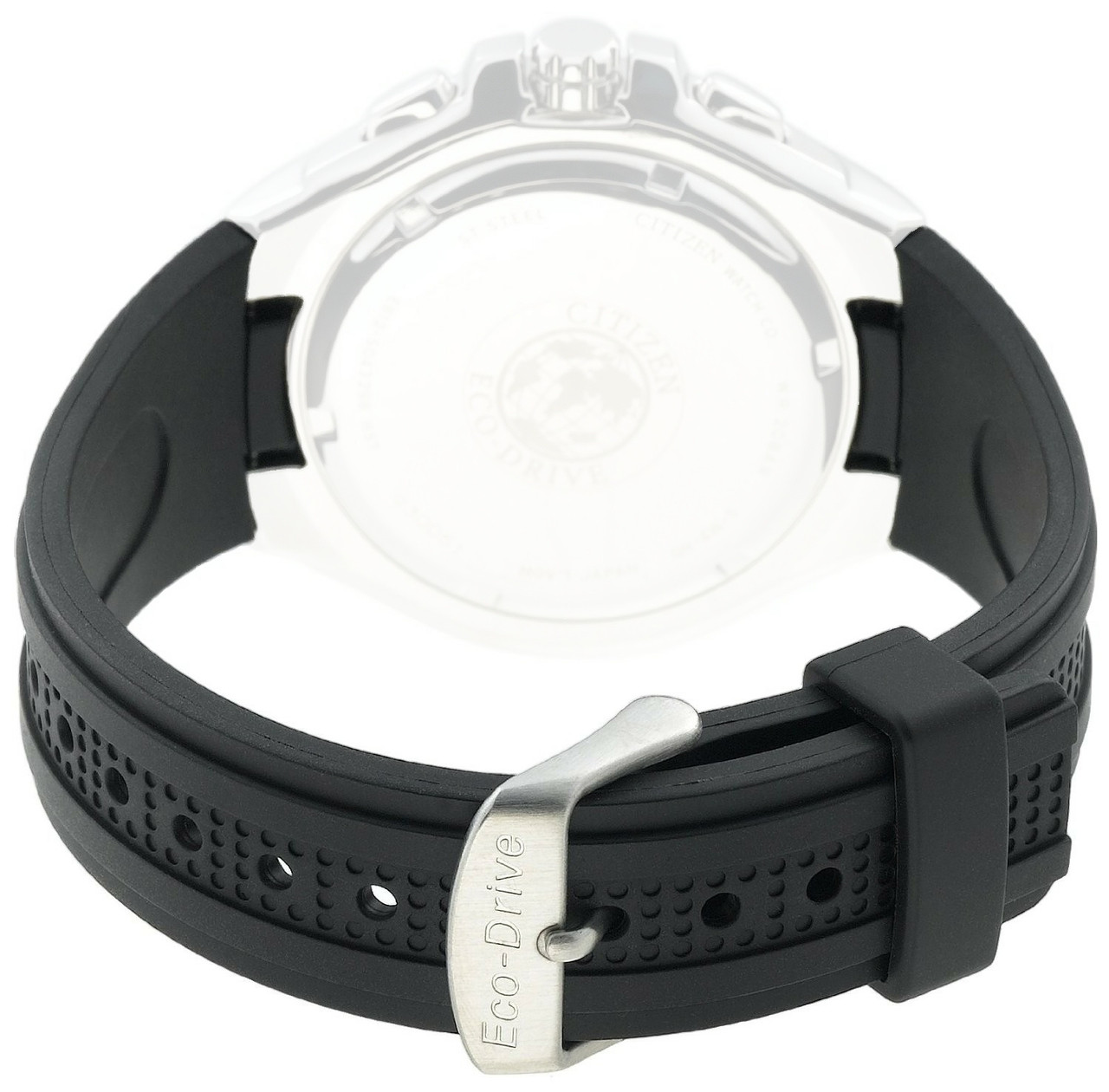 Citizen Genuine Replacement 13mm Black Rubber Strap For BL533404E