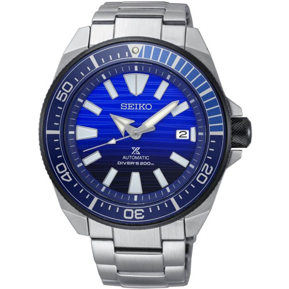 Seiko Prospex Men's Samurai Save The Ocean Automatic Diver's Stainless-Steel Bracelet Watch