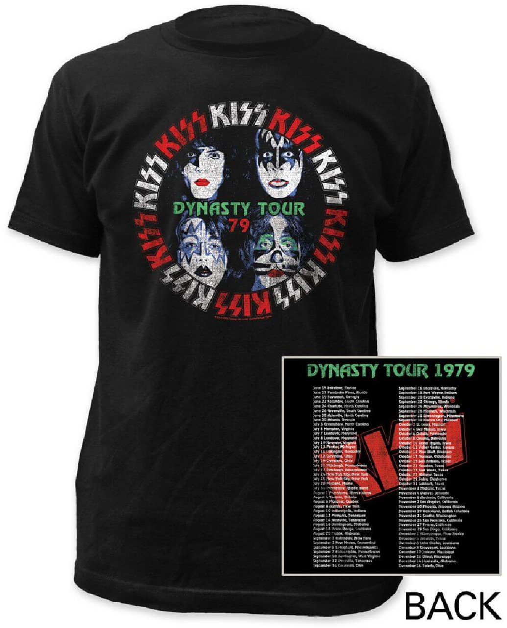 kiss tour shirt 1979