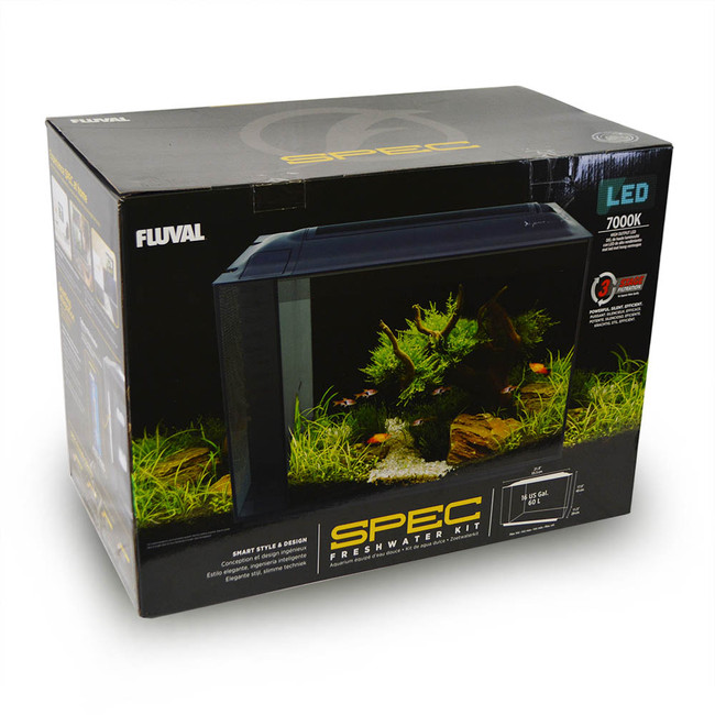 spec v 16 gallon freshwater aquarium kit 21 8 x 17 5 x 11 5