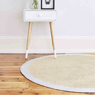 Round Nursery Rugs Quality For Online Australia Barefoot Natural Metallic Silver Round Jute Rug