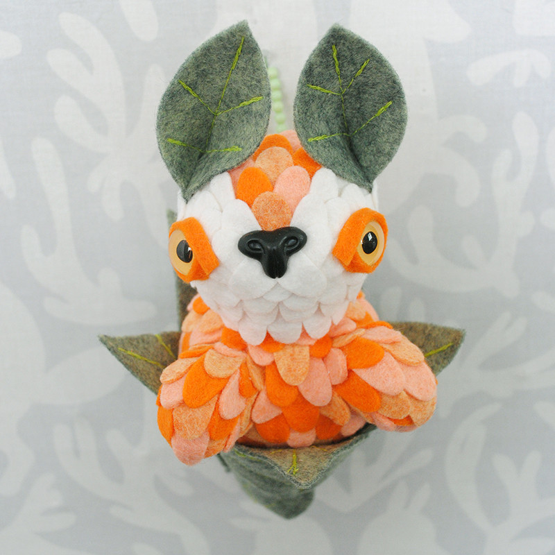 Orange Sherbert Leaf Peeper by Horrible Adorables