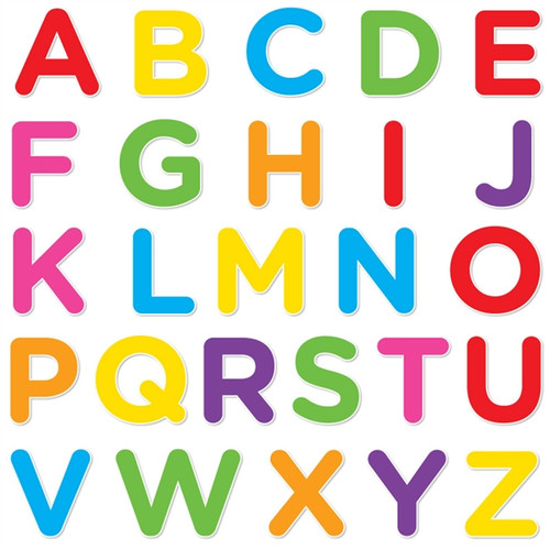 Alphabet Set II (Uppercase Mixed Colors) - Walls 360