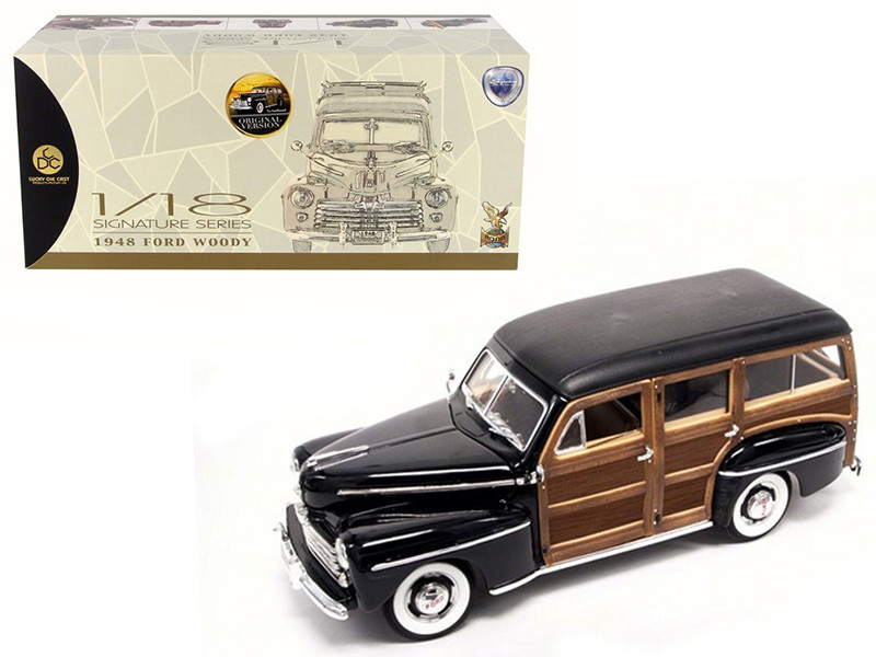 1948 Ford Woody Black 1/18 Diecast Model Car by Road Signature 1948 Ford Woody Black 1/18 Diecast Model Car by Road Signature