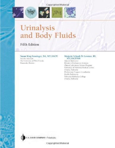 Urinalysis And Body Fluids By Susan Strasinger Isbn 9780803639201 ...