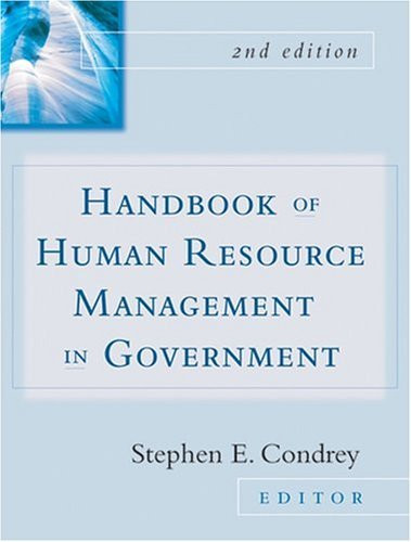 Handbook Of Human Resources Management In Government By Handbook Of Human Resources Management In Government By