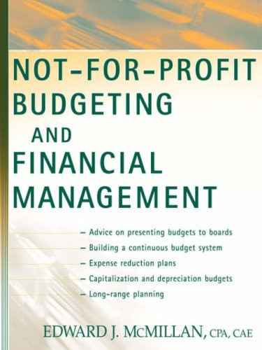 Not For Profit Budgeting And Financial Management By