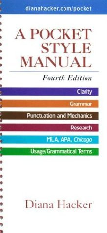 A Pocket Style Manual by Diana Hacker and Nancy Sommers (2014, Spiral) A Pocket Style Manual by Diana Hacker and Nancy Sommers (2014, Spiral)