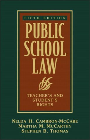 Public School Law Martha M Mccarthy American Book Warehouse