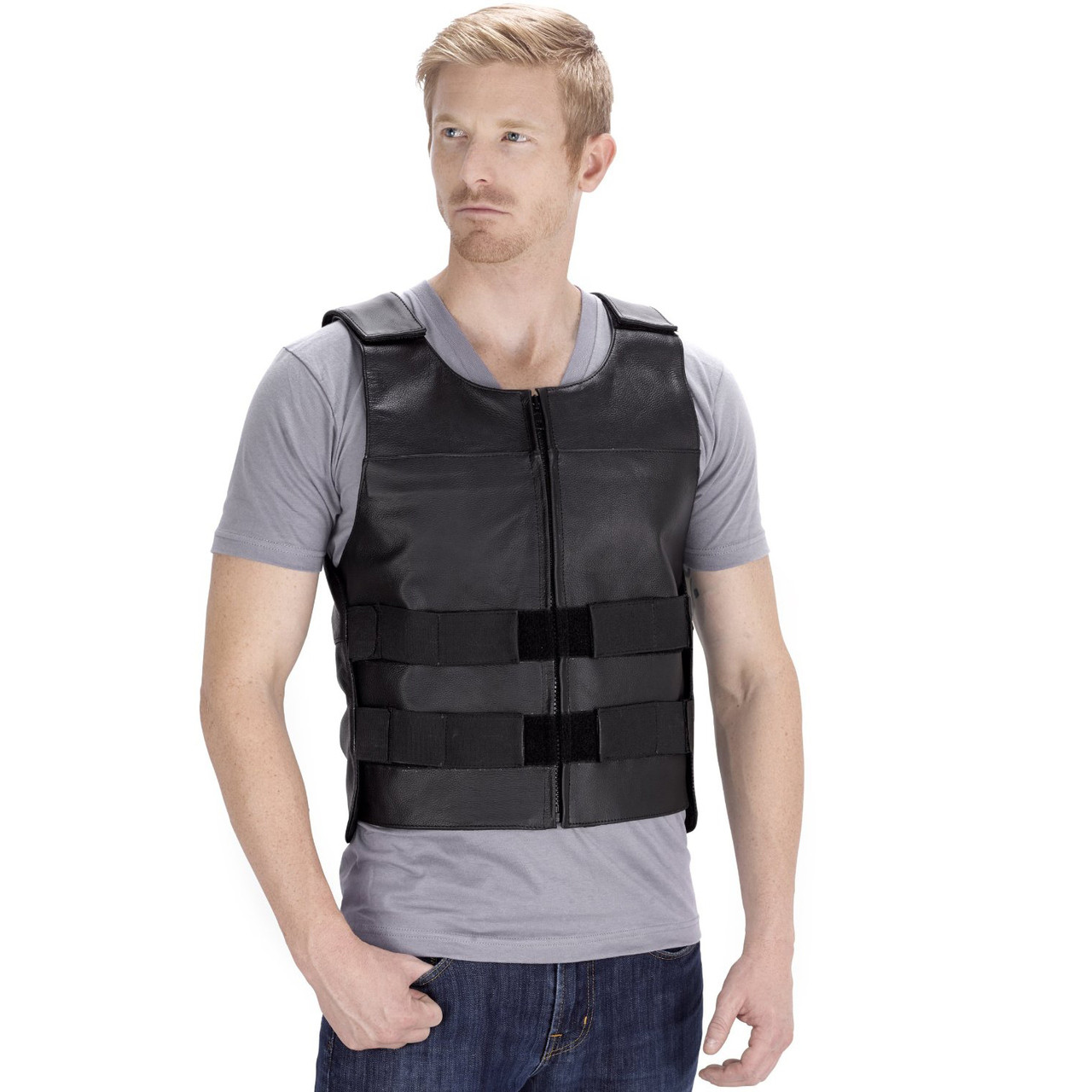 VikingCycle Bullet Proof Style Motorcycle Vest for Men - Motorcycle ...