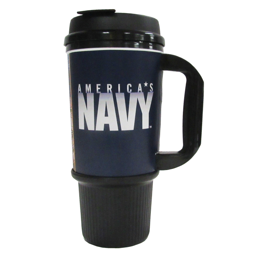 MADE IN USA Travel Mugs - Navy