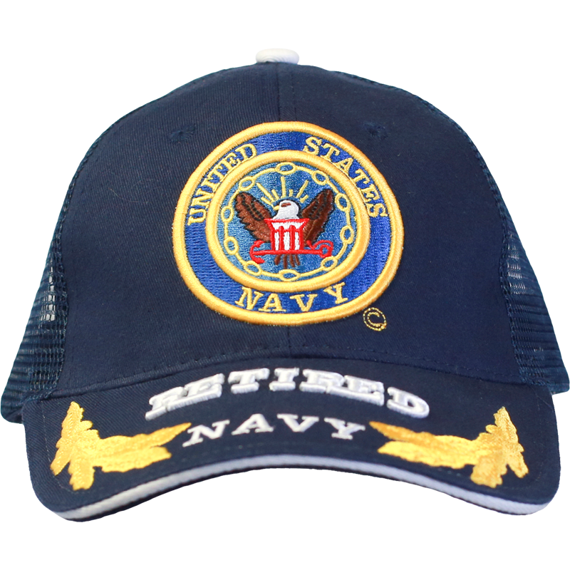 Caps Mesh Retired Navy