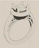 Send us a sketch of your desired piece or we can design one together!