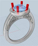 These lifelike illustrations show a rendering of what the piece will look like.