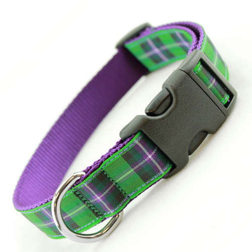 Purple Plaid Dog Collar Purple Plaid Dog Collar