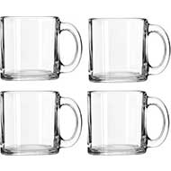 Libbey Crystal Coffee Mug Set of 4