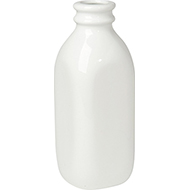 Now Designs White Ceramic Milk Bottle