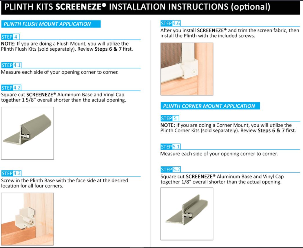 Window Screen Frame Parts | Window Screen Parts | Screen Store - Metro ...