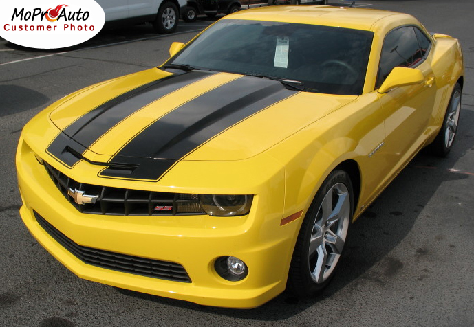 2010 2011 2012 2013 Chevy Camaro Bumblebee Vinyl Graphics, Stripes and Decals Set by MoProAuto