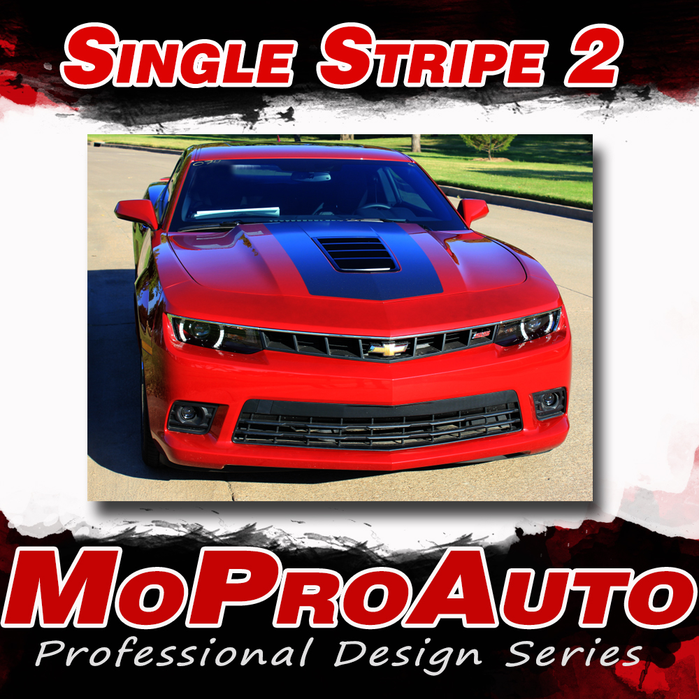 2014-2015 Single Stripe Chevy Camaro Vinyl Graphics Kits, Decals, Stripes by MoProAuto