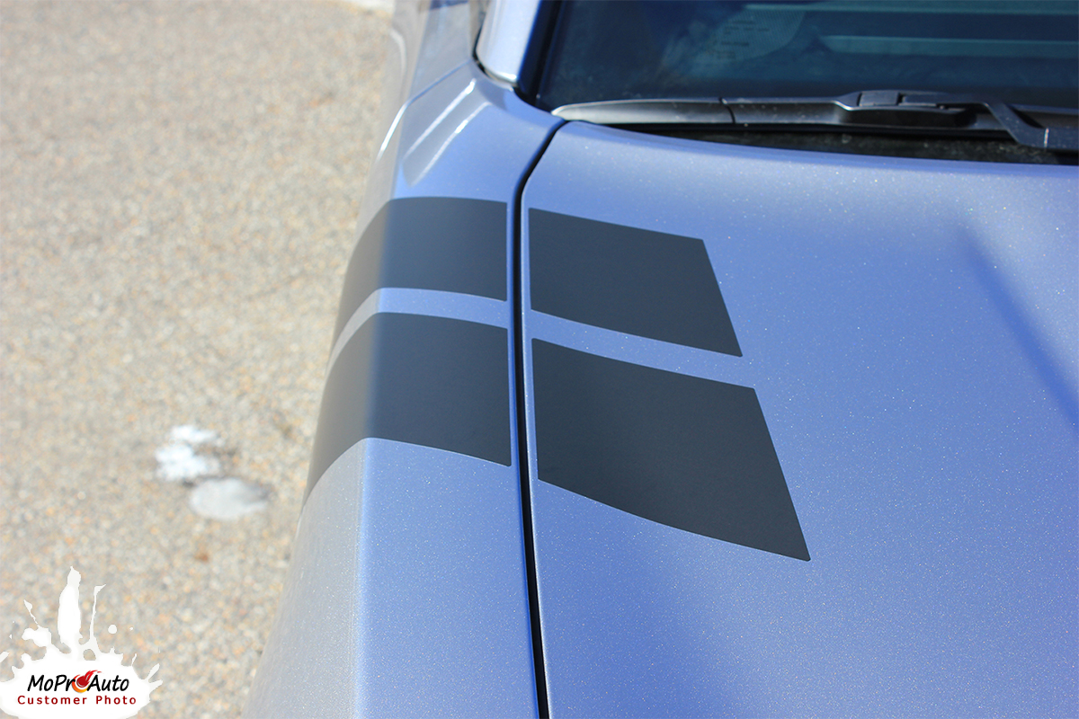 2015, 2016, 2017, 2018, 2019, 2020, 2021, 2022, 2023 Dodge Charger DOUBLE BAR 2 Hash Marks 2 Vinyl Graphics, Stripes and Decals Set