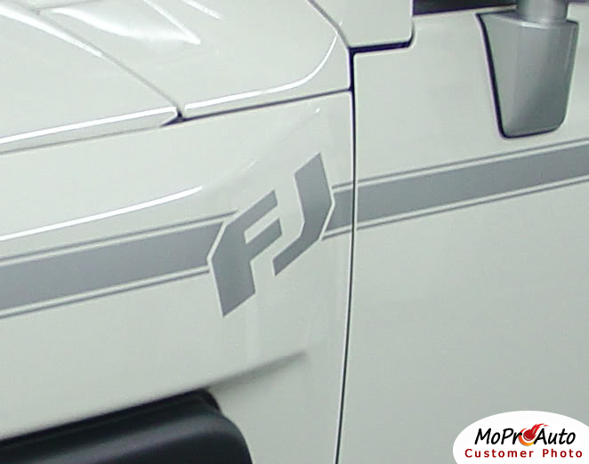 F1 Toyota FJ Cruiser - MoProAuto Pro Design Series Vinyl Graphics Striping and Decals Kit