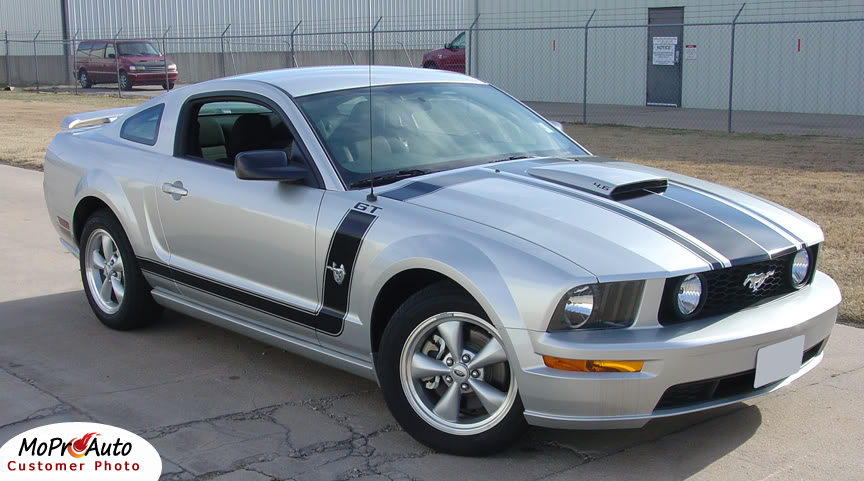 BOSS STYLE FASTBACK 2 Ford Mustang - MoProAuto Pro Design Series Vinyl Graphics, Stripes and Decals Kit