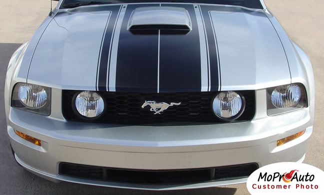 BOSS STYLE FASTBACK 2 Ford Mustang - MoProAuto Pro Design Series Vinyl Graphics, Stripes and Decals Kit