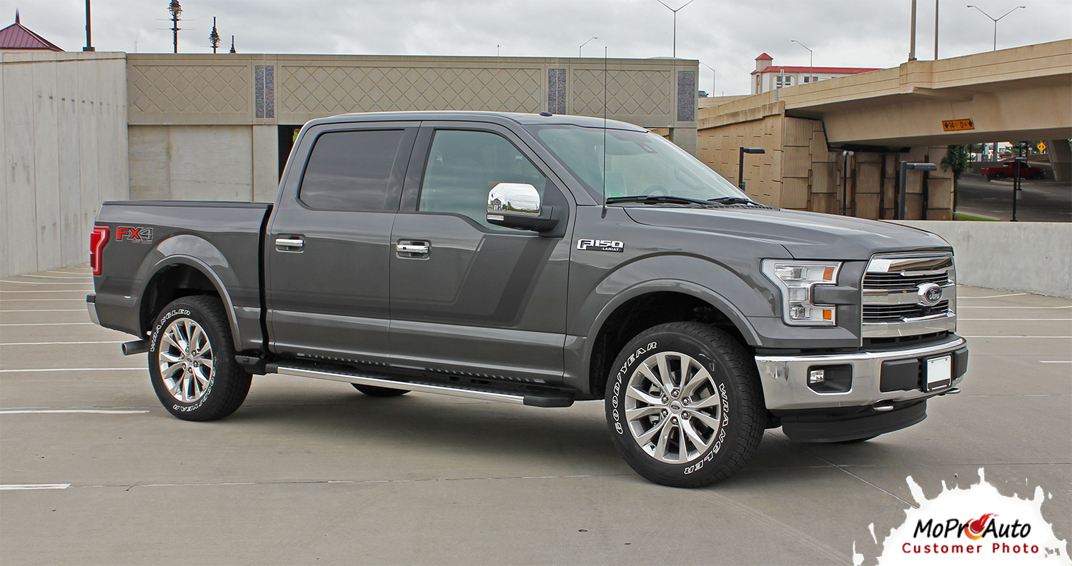 2015, 2016, 2017, 2018, 2019, 2020 Ford F-Series F-150 Vinyl Graphics Stripes and Decals Kit Tremor FX Appearance Package Style by MoProAuto Pro Design Series