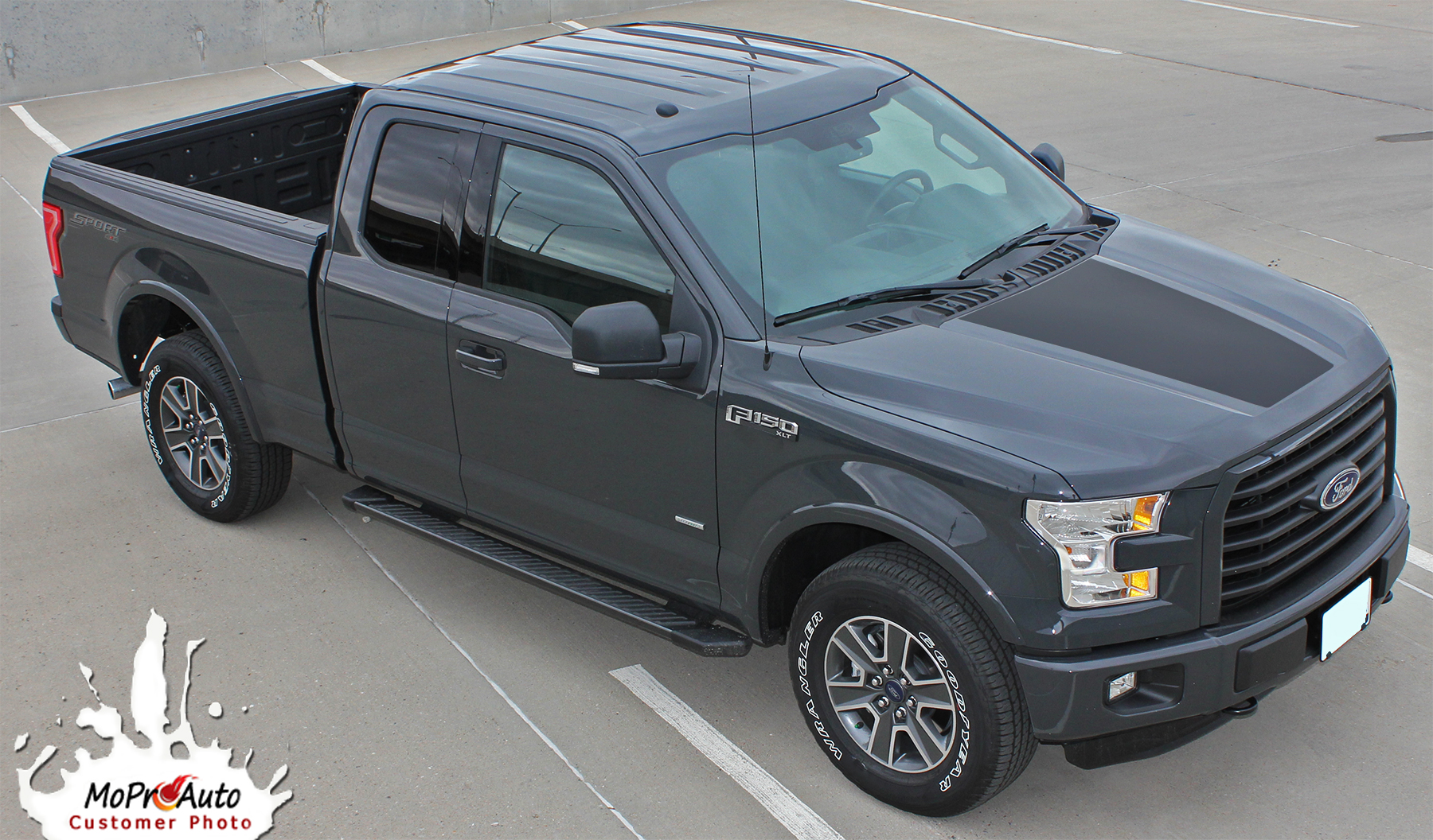 Reaper Hood Solid "Reaper Style" Ford F-Series F-150 Appearance Package Vinyl Graphics and Decals Kit - Customer Photo