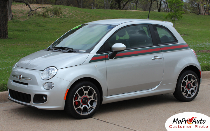 Abarth FIAT 500 Vinyl Graphics, Stripes and Decals Set by MoProAuto Vinyl Graphics Decals Striping Kits