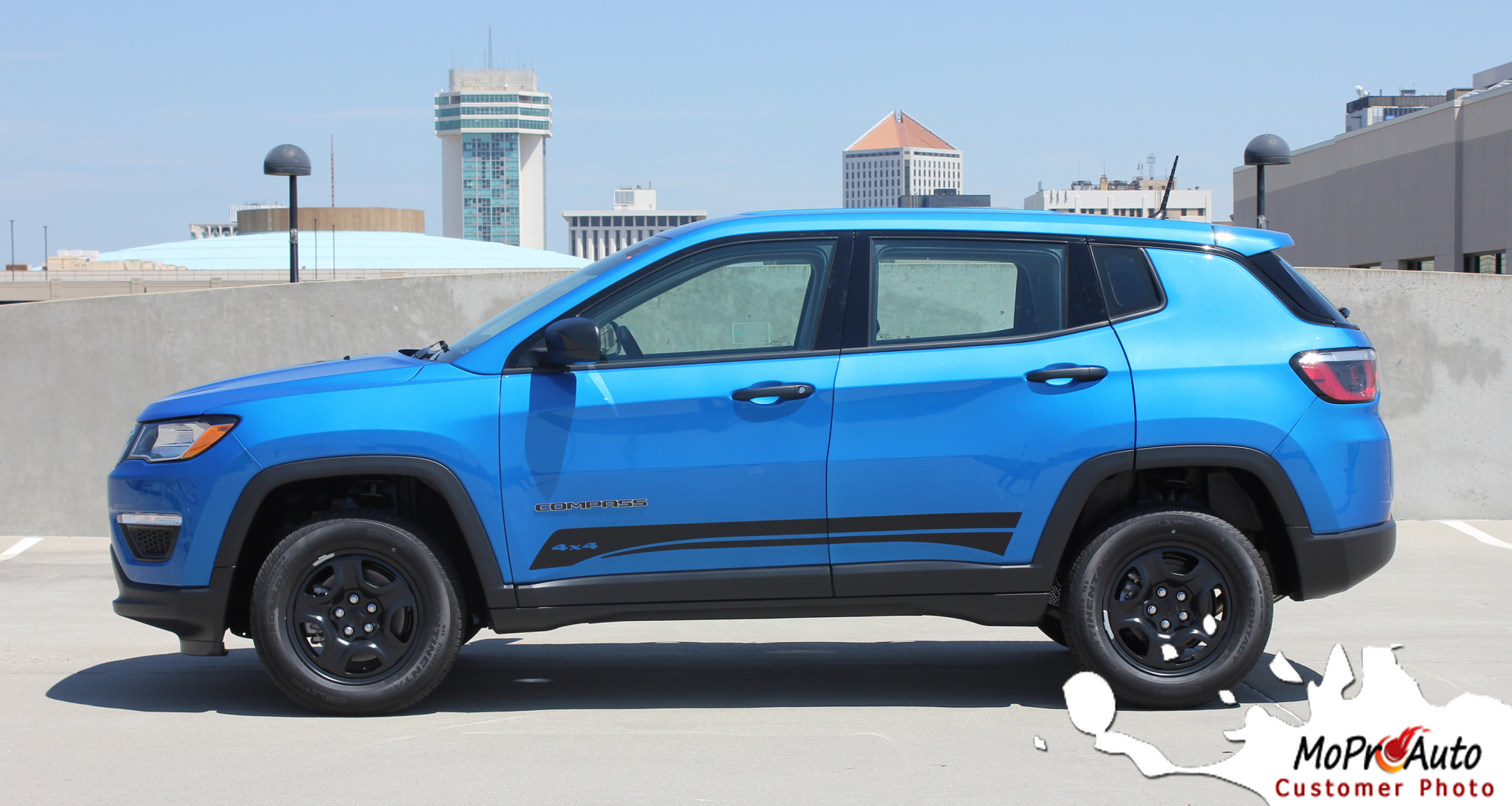 2017, 2018, 2019, 2020, 2021, 2022, 2023 Jeep Compass Vinyl Graphics Decals Stripes | Customer Photo Course