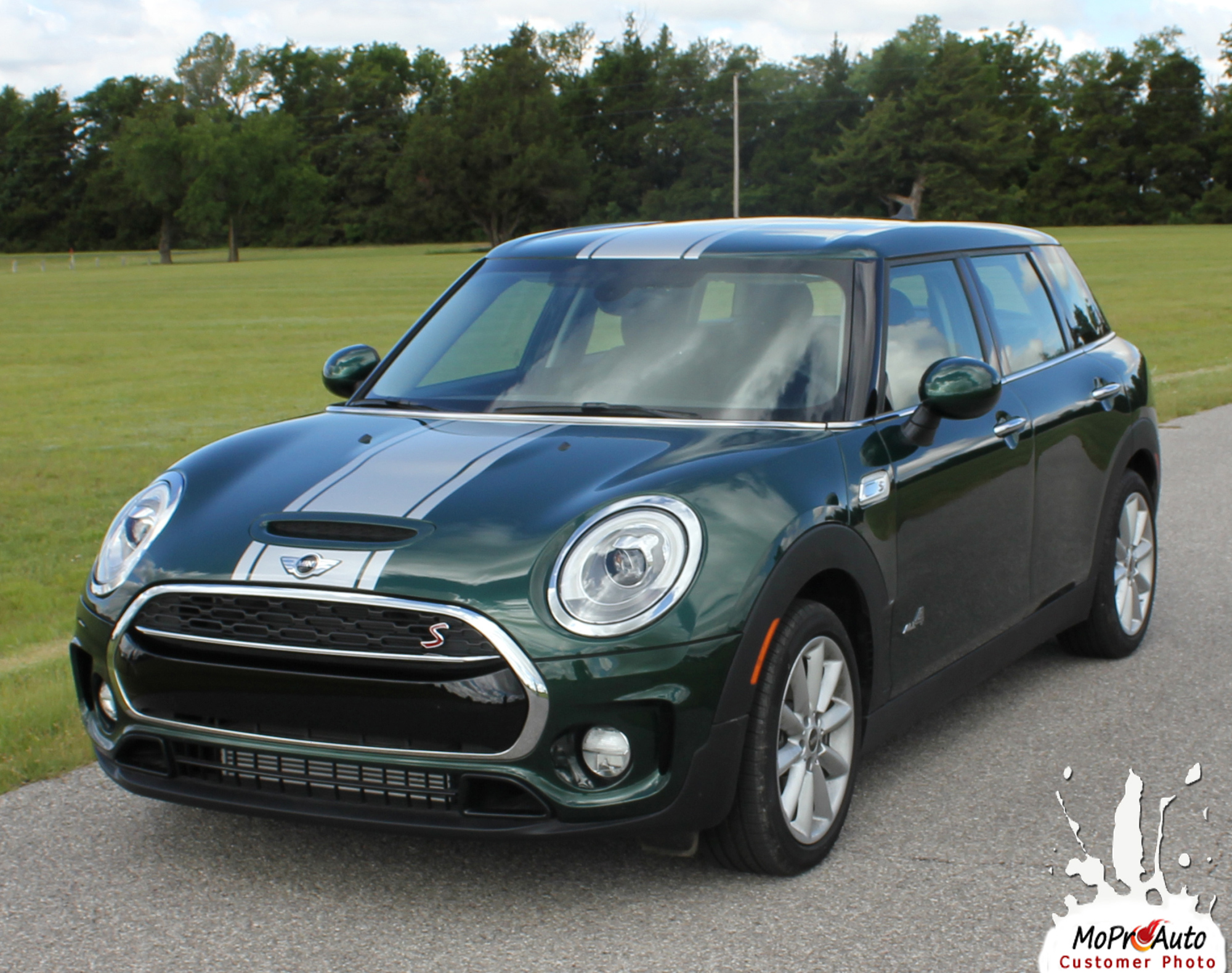 Mini Cooper CLUBMAN S-TYPE HOOD CENTER STRIPES Vinyl Graphics Stripes and Decals Kit