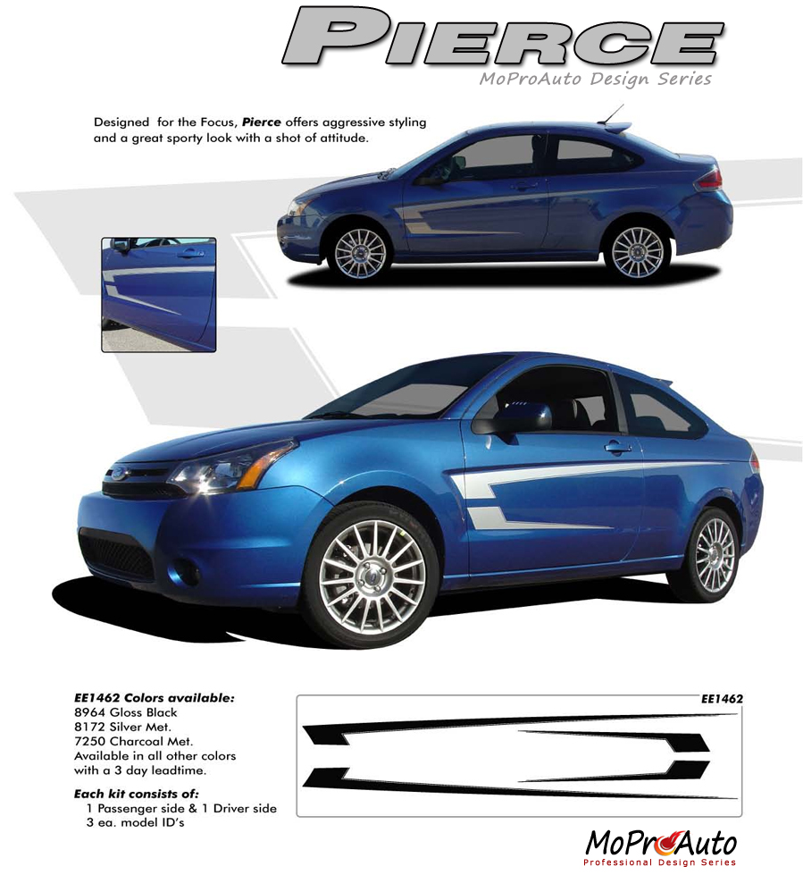 PIERCE - MoProAuto Pro Design Series Vinyl Graphics and Decals Kit