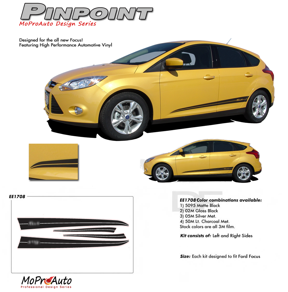 PINPOINT Ford Focus Vinyl Graphics, Stripes and Decals Set