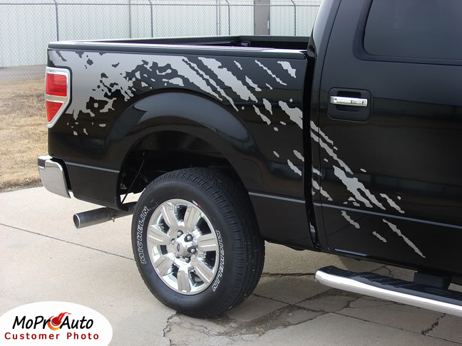 PREDATOR : 2009 2010 2011 2012 2013 2014 Ford F-Series "Raptor" Style Vinyl Graphics and Decals Kit MoProAuto Pro Design Series Vinyl Graphics and Decals Kit