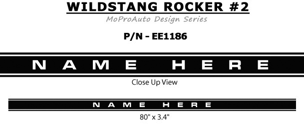 WILDSTANG ROCKER Ford Mustang - MoProAuto Pro Design Series Vinyl Graphics and Decals Kit