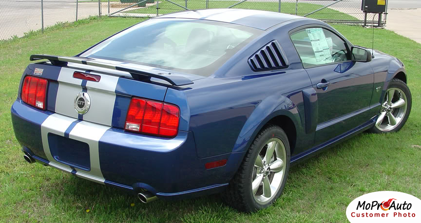 Mustang WILDSTANG S-500 : Lemans GT500 Style Vinyl Racing Stripe Kit for 2005 2006 2007 2008 2009 Ford Mustang GT