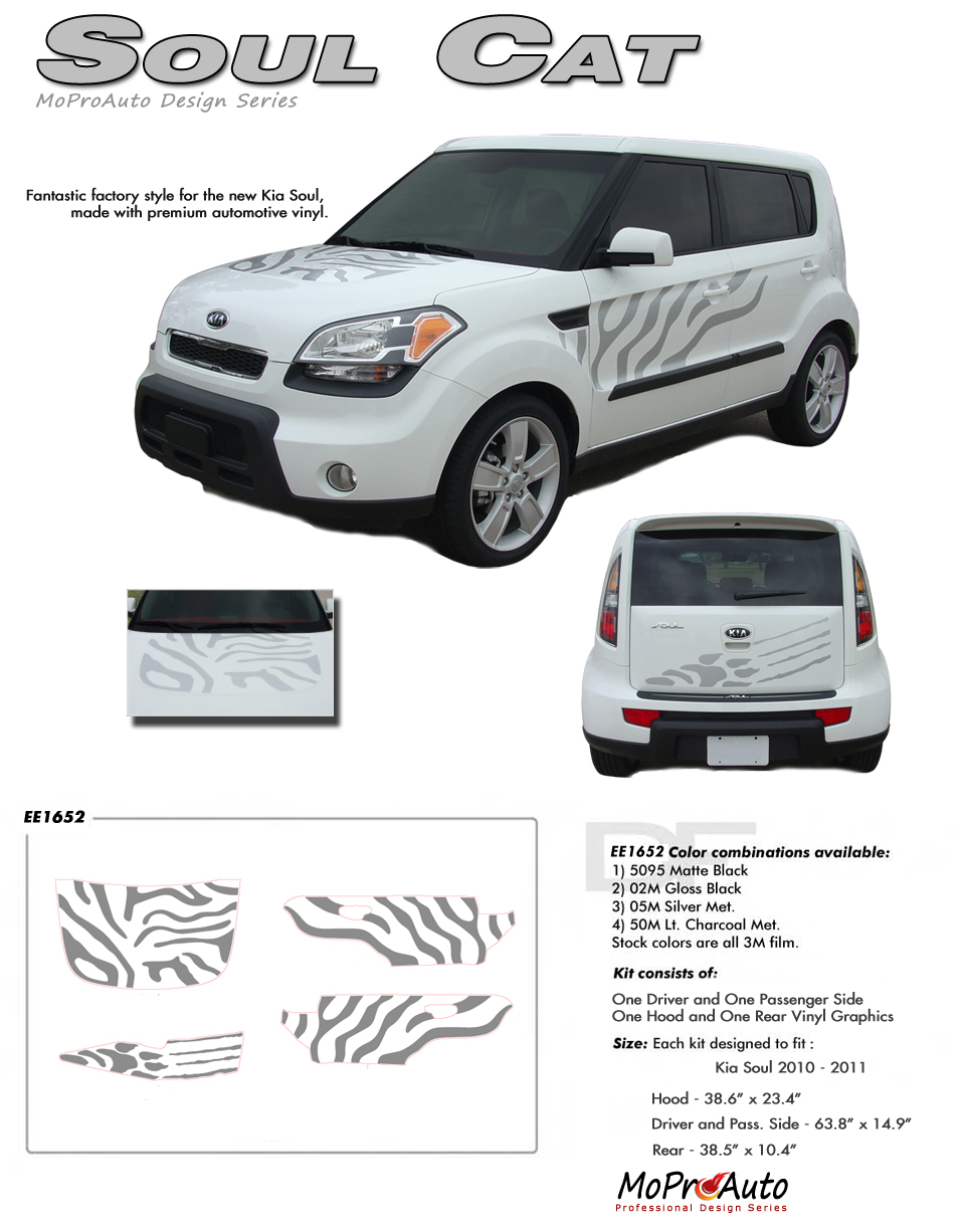 SOUL CAT KIA SOUL - MoProAuto Pro Design Series Vinyl Graphics and Decals Kit