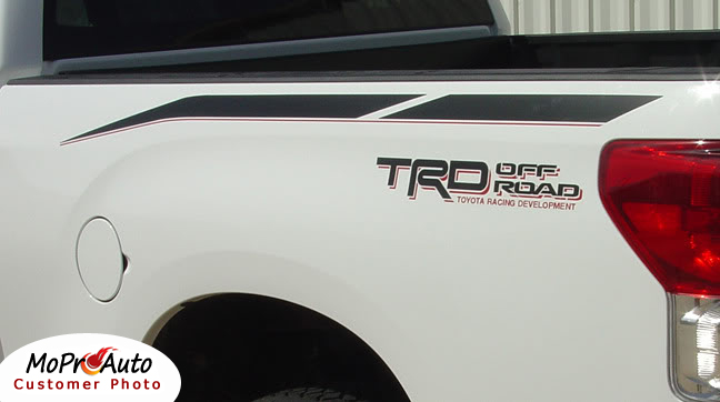 UPRISE : 2007 2008 2009 2010 2011 2012 2013 Toyota Tundra Upper Body Accent Striping and Graphics Kit - MoProAuto Pro Design Series Vinyl Graphics and Decals Kit