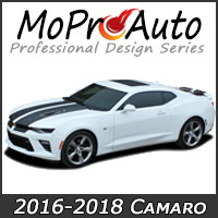 MoProAuto Pro Design Series Vinyl Graphic Decal Stripe Kits for the new 2016-2017 Chevy Camaro Model Years