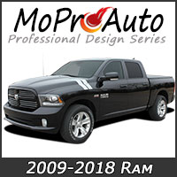 MoProAuto Pro Design Series Vinyl Graphic Decal Stripe Kits for 2009-2016 Dodge Ram Truck