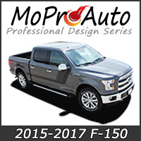 MoProAuto Pro Design Series Vinyl Graphic Decal Stripe Kits for 2015 2016 2017 2018 Ford F-150 Series Model Years